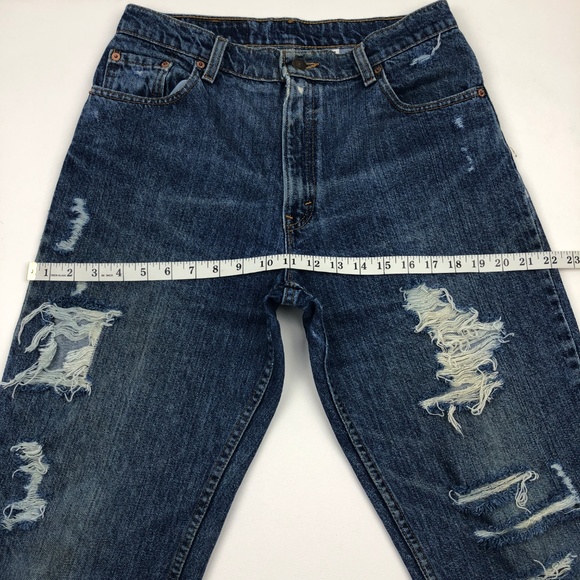 Vintage Levi's 550 Distressed Denim Jeans - Picture 6 of 11